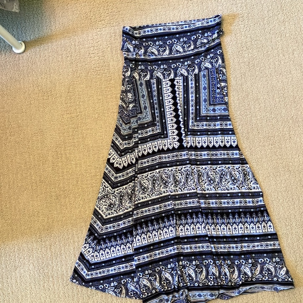 INC long foldover skirt